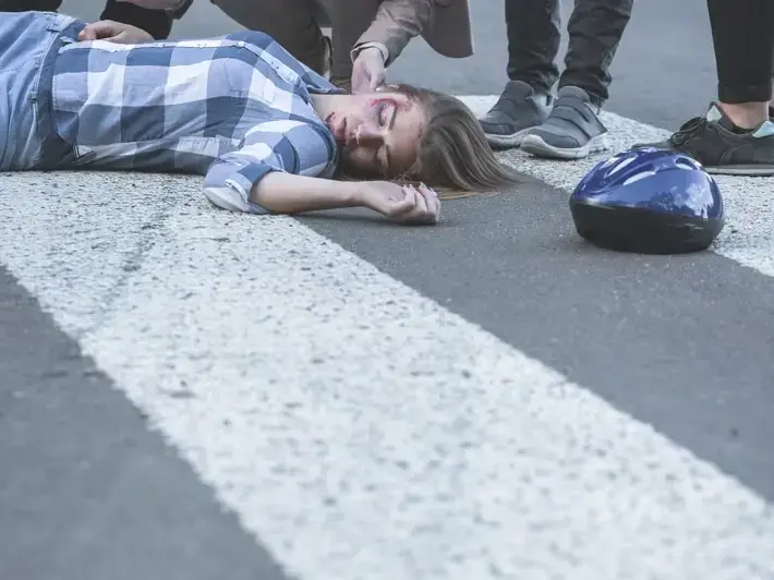 Legal team investigating hit and run pedestrian death claim on a hot Queen Creek summer day