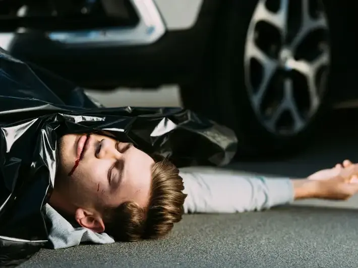 Gilbert attorney reviewing pedestrian accident report near Heritage District